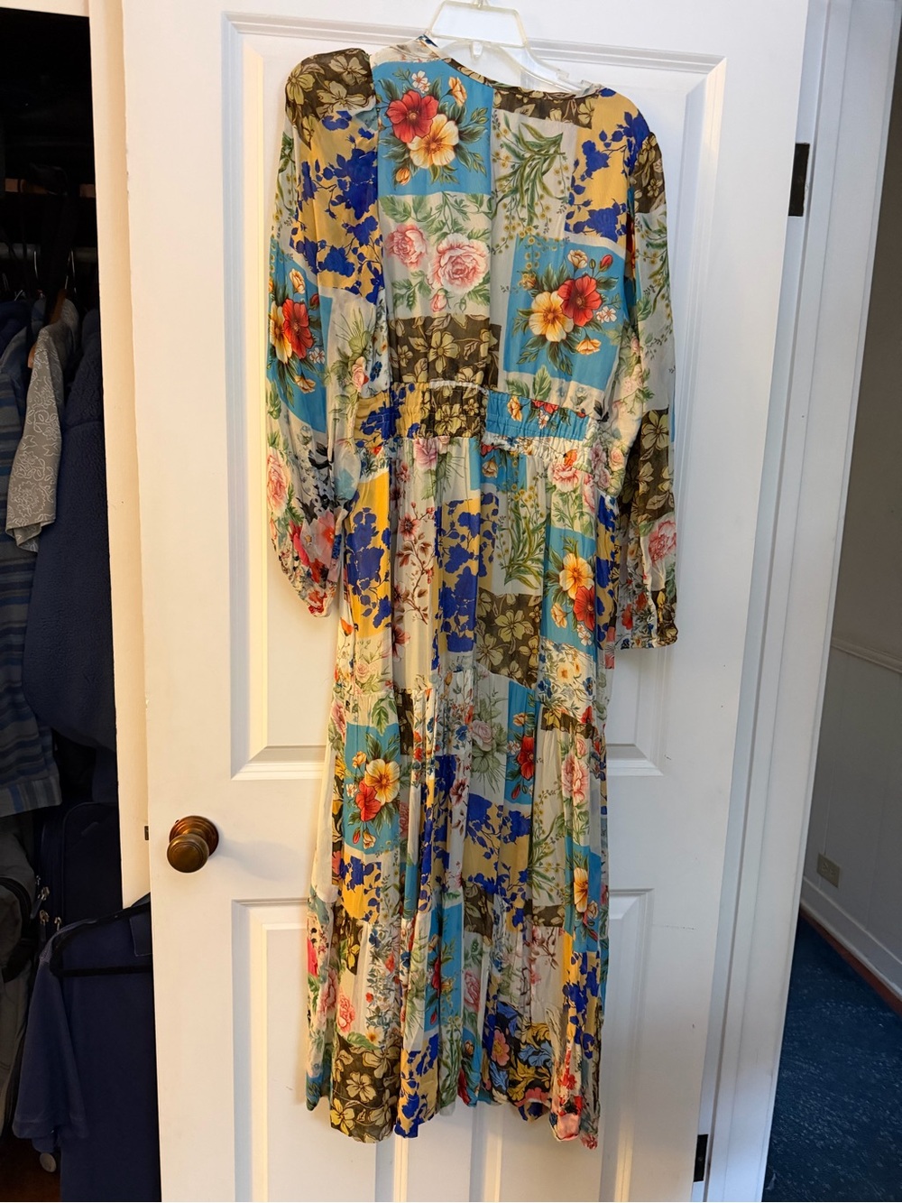 Anthropologie Floral Patchwork Maxi Dress - Picture 5 of 6